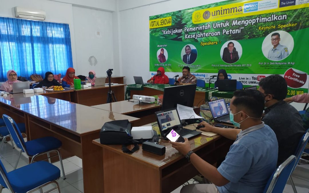 HASIL WEBINAR DENGAN KEMENTRIAN PERTANIAN “KEBIJAKAN PEMERINTAH UNTUK MENGOPTIMALKAN KESEJAHTERAAN PETANI” Sabtu, 24 Oktober 2020