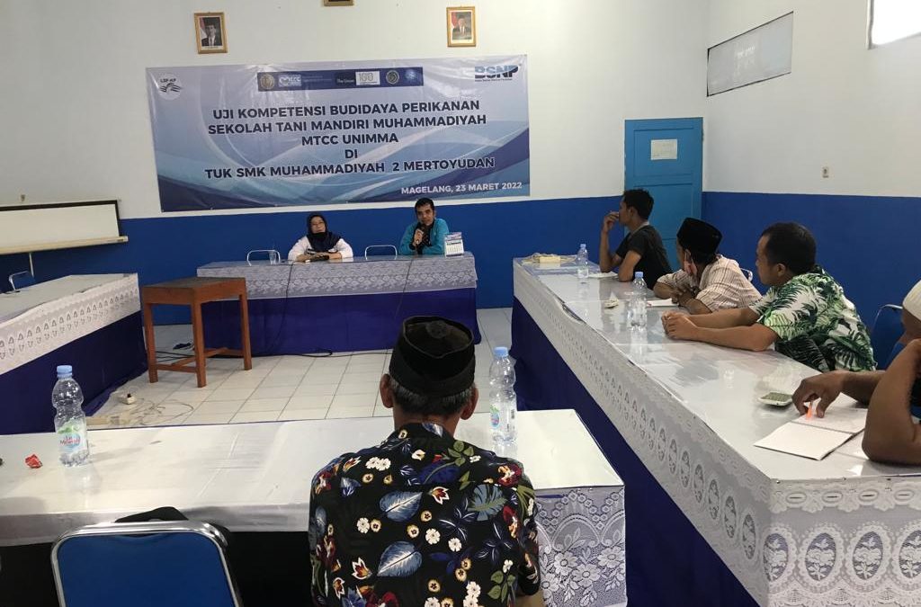 Uji Kompetensi Budidaya Perikanan Sekolah Tani Mandiri Muhammadiyah Magelang