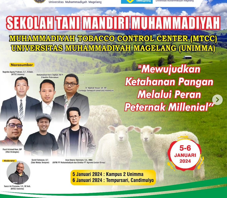 MTCC Unimma menyelenggarakan Sekolah Tani Mandiri Muhammadiyah Muhammadiyah Tobacco Control Center (MTCC) Universitas Muhammadiyah Magelang