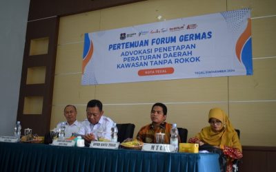 Pertemuan Forum Germas Advokasi Penetapan Peraturan Daerah Kawasan Tanpa Rokok di Kota Tegal tahun 2024